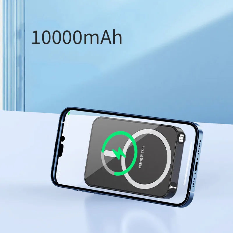 | Magnetische drahtlose Powerbank mit Kickstand