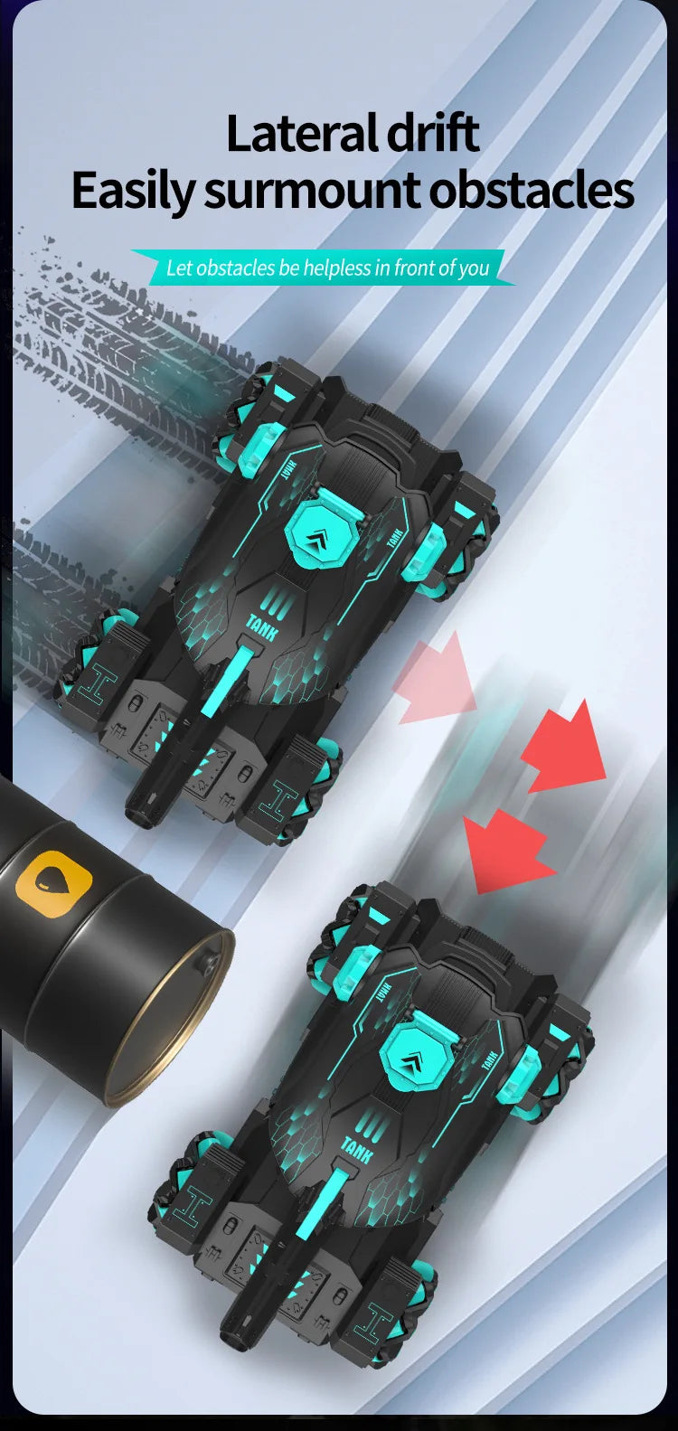 | Gesture and Remote Control Tank Vehicle Toy