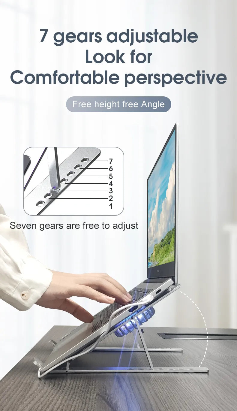 | Faltbarer Aluminium Laptop Kühlständer