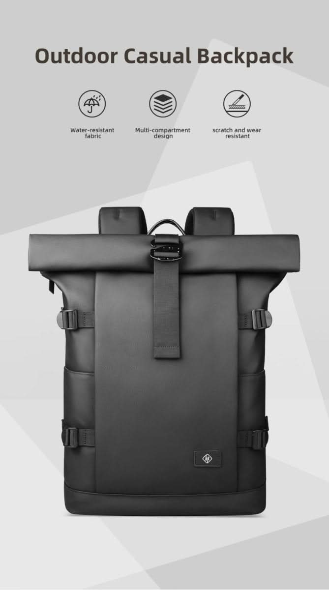 | Erweiterbarer Outdoor-Rucksack mit großem Volumen & Laptopfach
