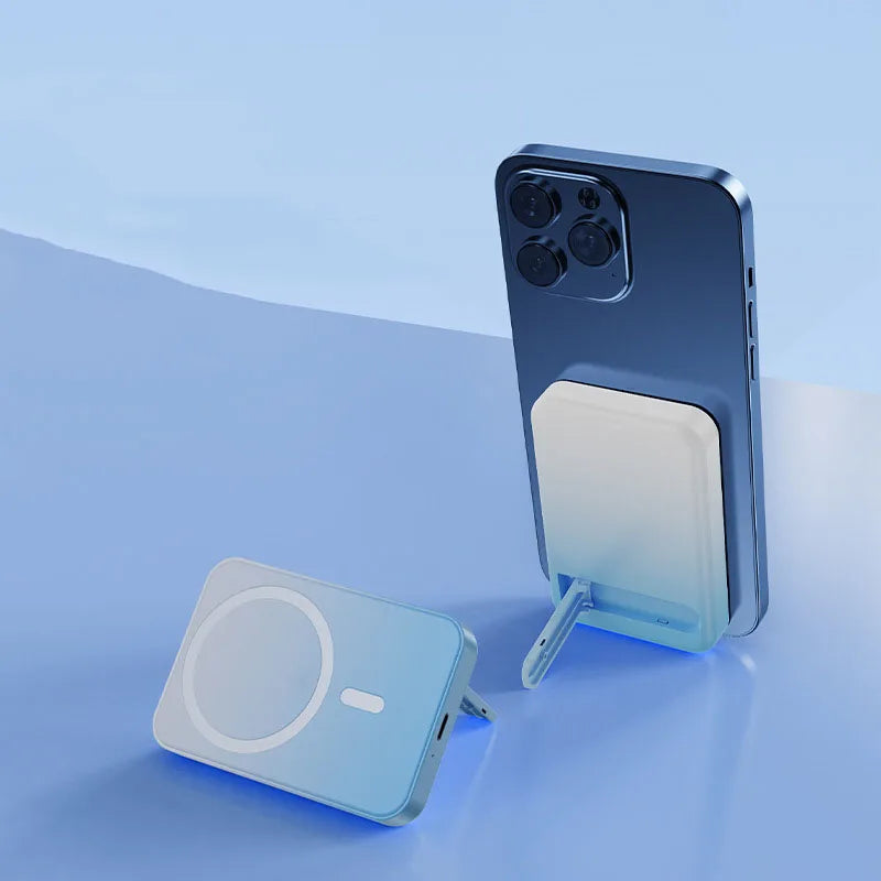| Magnetische drahtlose Powerbank mit Kickstand