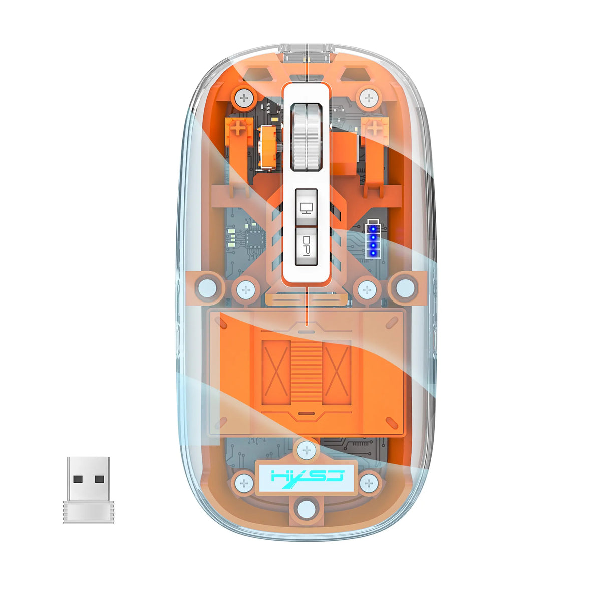 | Transparente kabellose Bluetooth-Maus