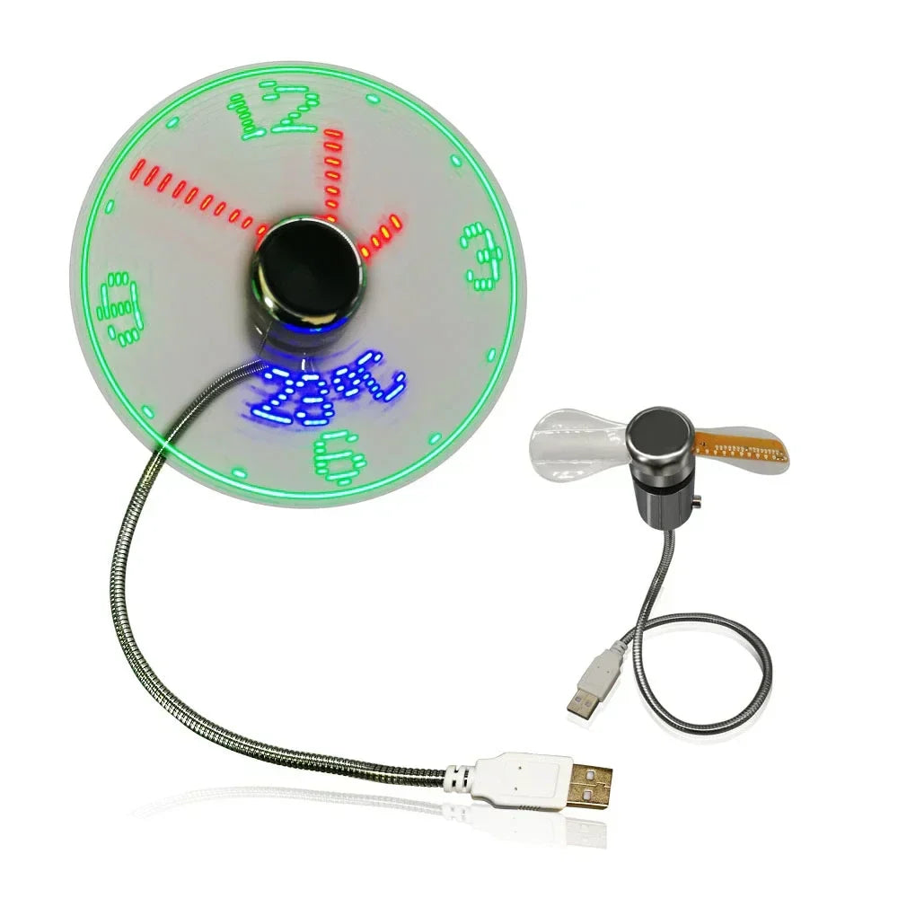| USB LED Fan Uhr