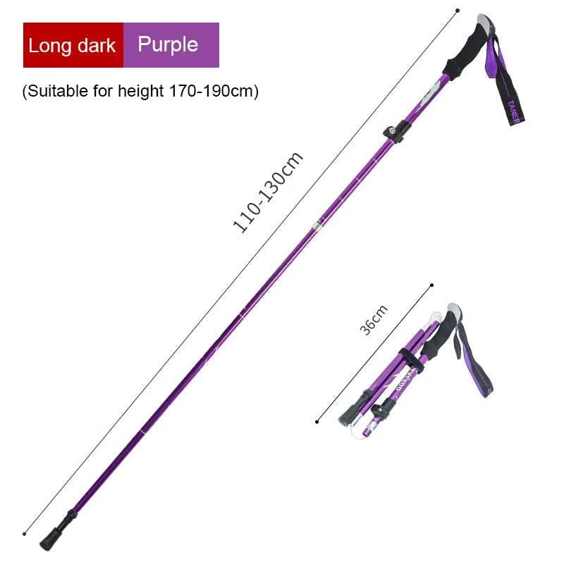 | Ultraleichte 5-teilige teleskopische Trekkingstöcke für Berg- und Wandertouren
