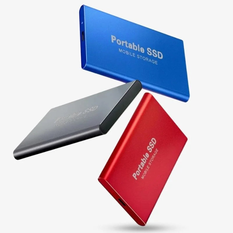 Externe SSD Festplatte – Aluminium-Gehäuse, Tragbarer Speicher