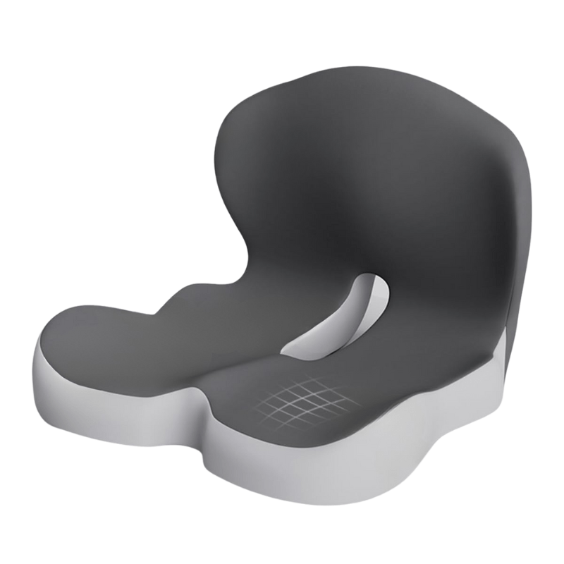 | Ergonomisches Sitzkissen mit Lendenstütze für Büro, Auto & Reisen