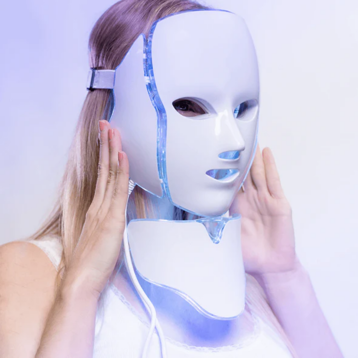 | 7 Farben LED Photon Lichttherapie Maske - Gesichts- und Halsbehandlung