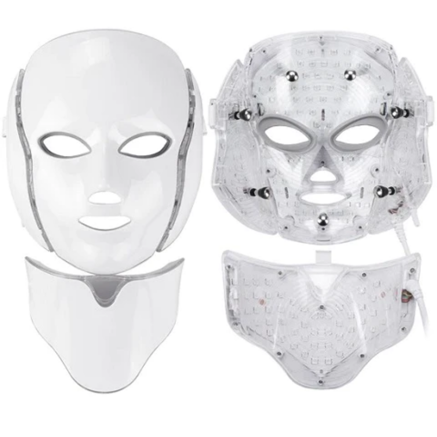 | 7 Farben LED Photon Lichttherapie Maske - Gesichts- und Halsbehandlung