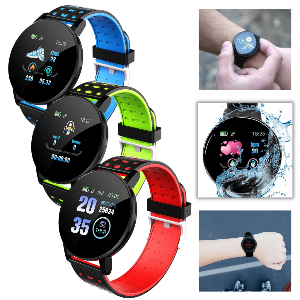 Smartwatch wasserdicht, Fitness Tracker, Aktivitätsüberwachung