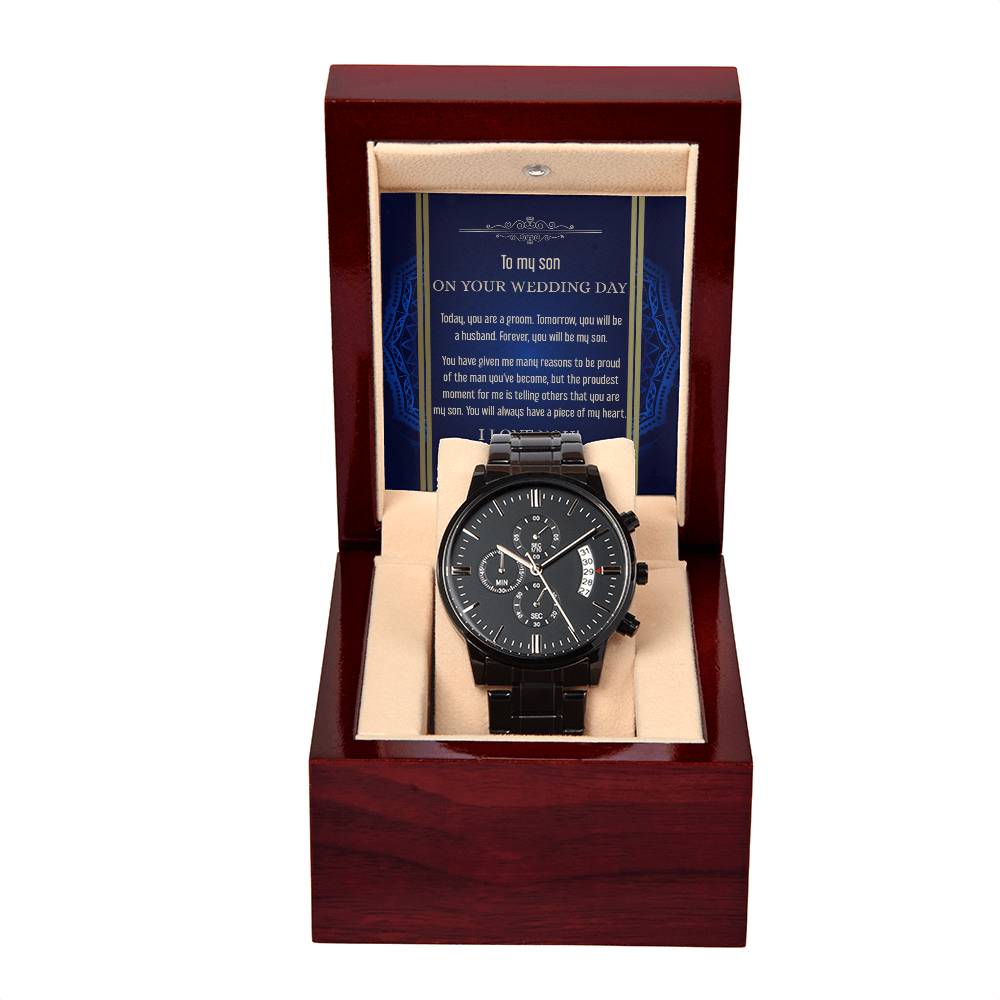 Sohn Hochzeit – Be My Son – Metall-Chronographenuhr