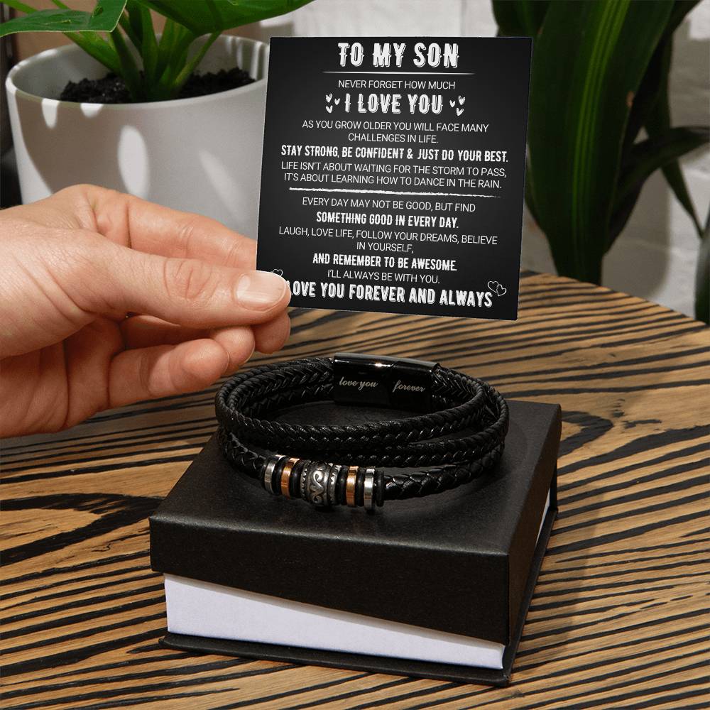 Für meinen Sohn – Ewige Liebe – Armband