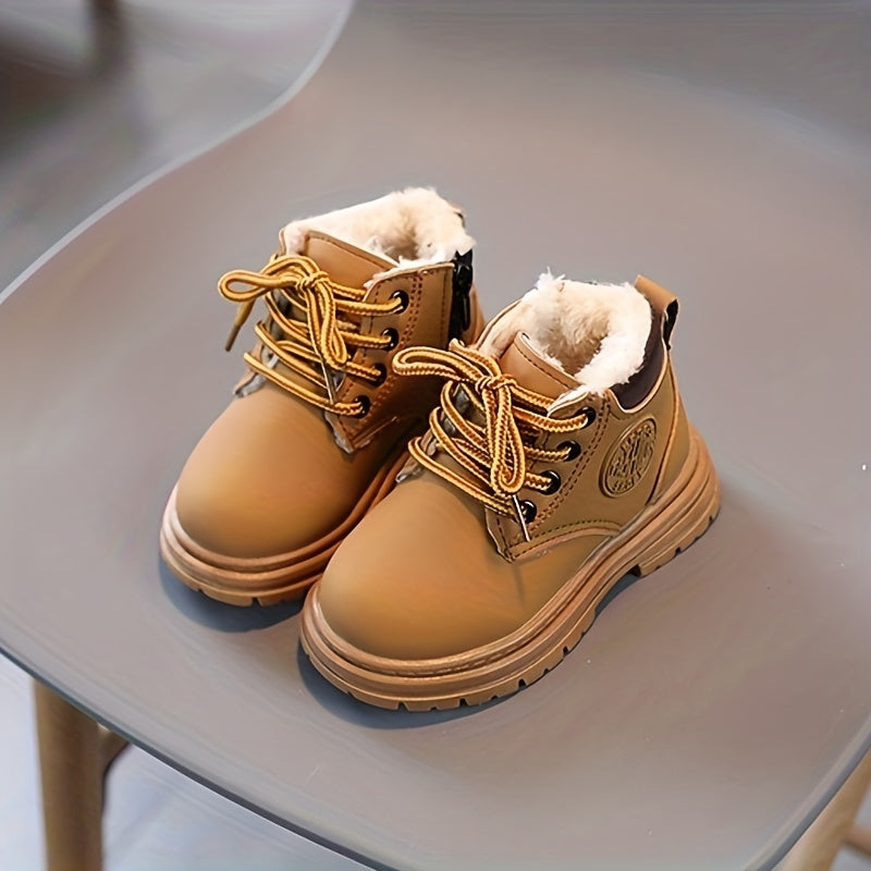 | Wasserfeste Fleece-Winterstiefel für Jungen – Mit Warmfutter & Profilsohle