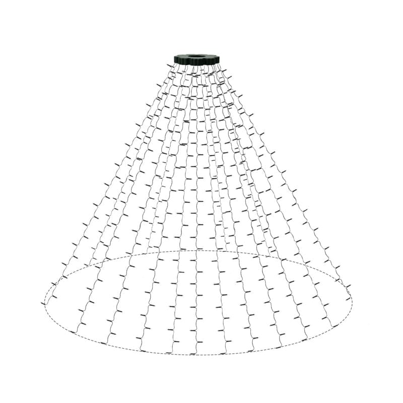 | Weihnachtsbaum Wasserfalllichter mit Ring