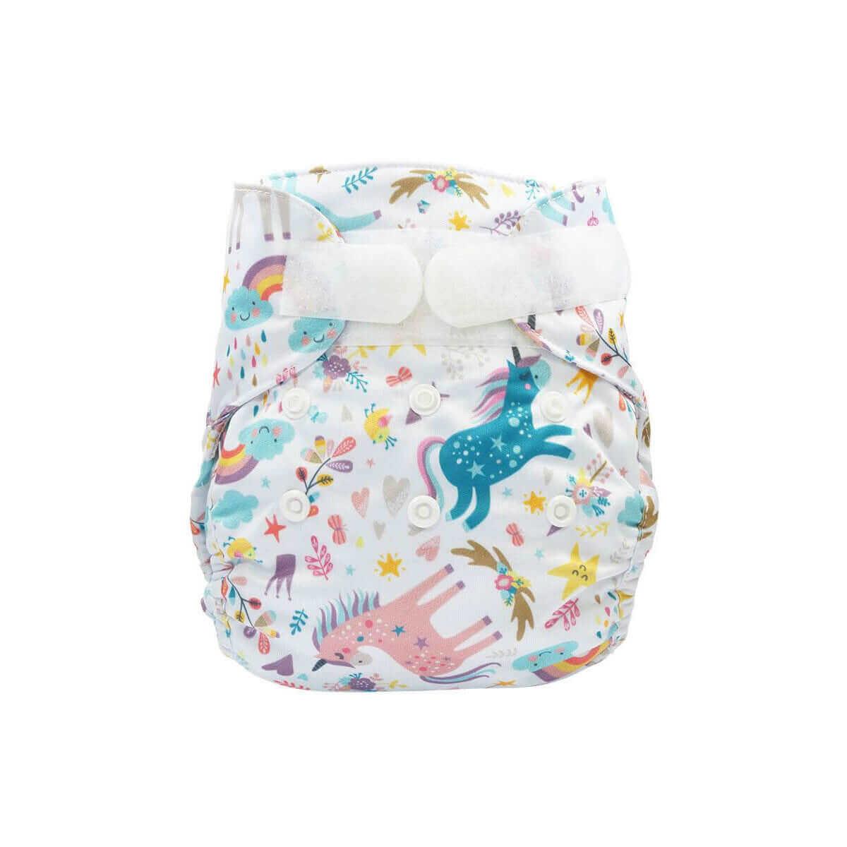 Blümchen Newborn Überhose Einhorn - Windelposchi