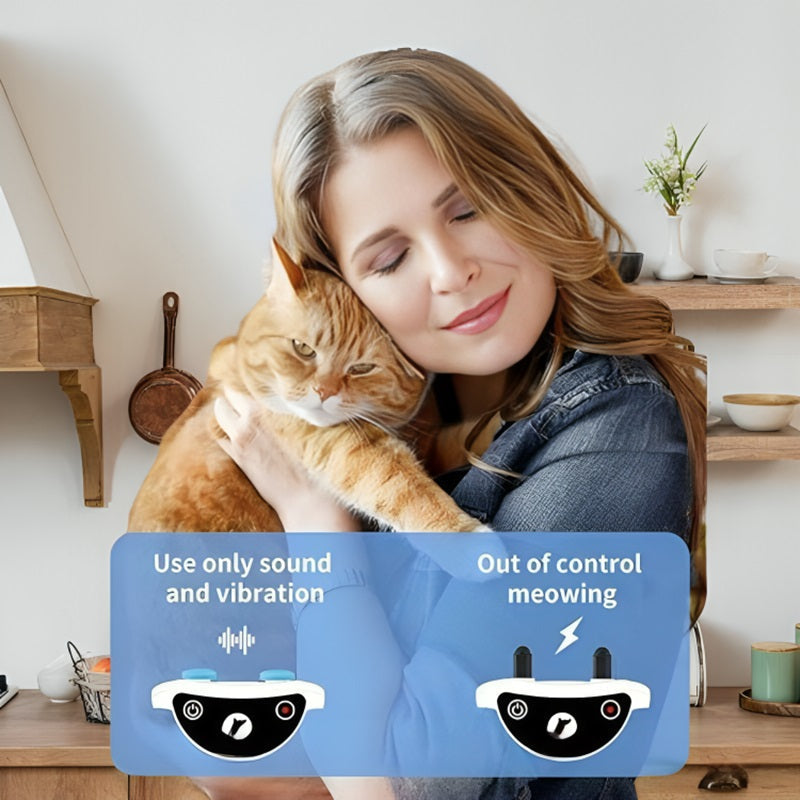 | Katzen-Schockhalsband mit Fernbedienung für effektive Miaukontrolle