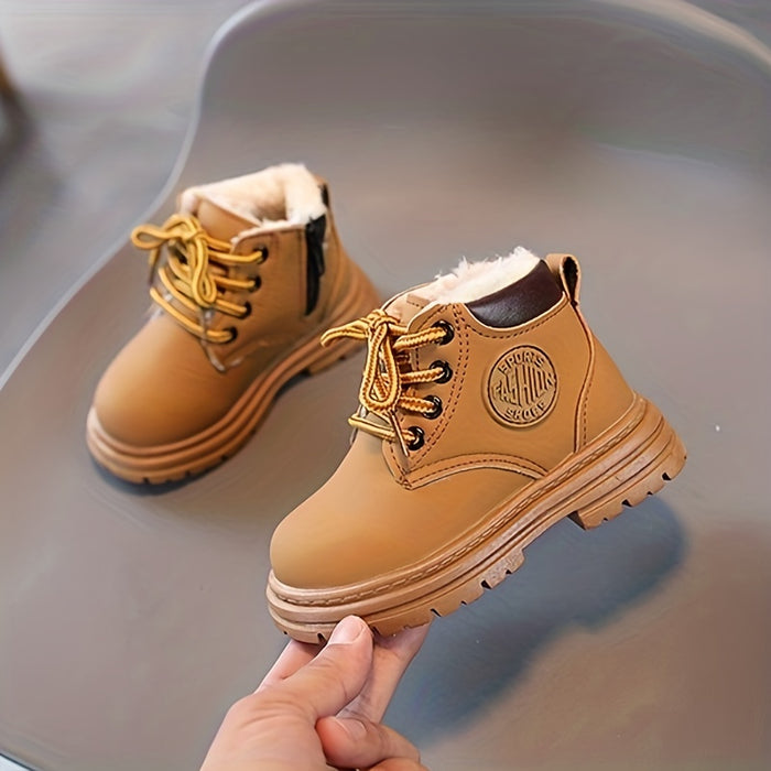 | Wasserfeste Fleece-Winterstiefel für Jungen – Mit Warmfutter & Profilsohle