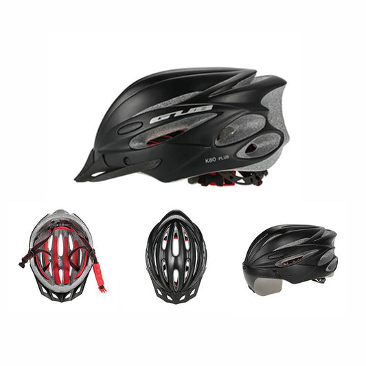 | Fahrradhelm mit Goggles