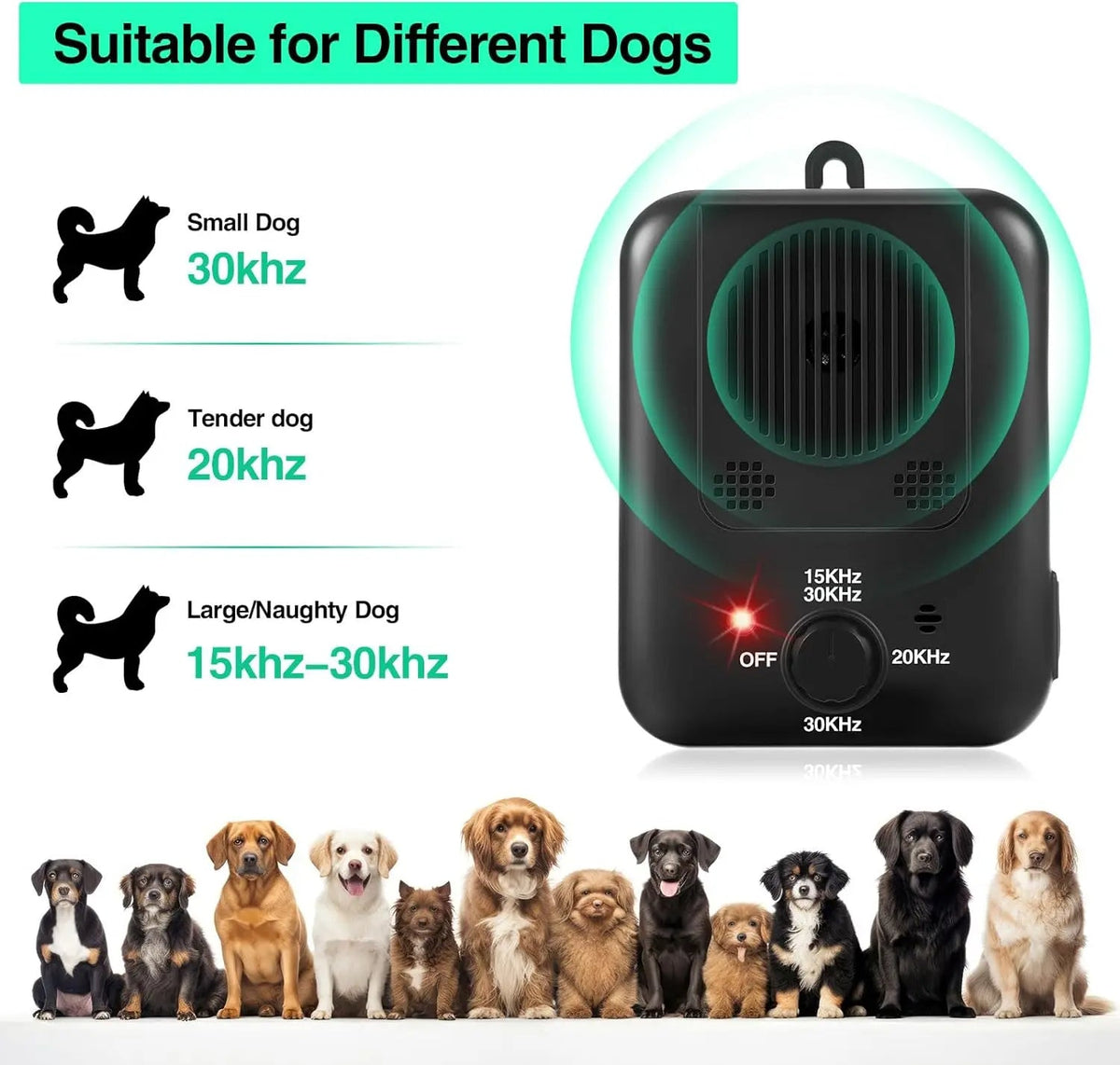 | Ultrasonic Hundebellen Stopper