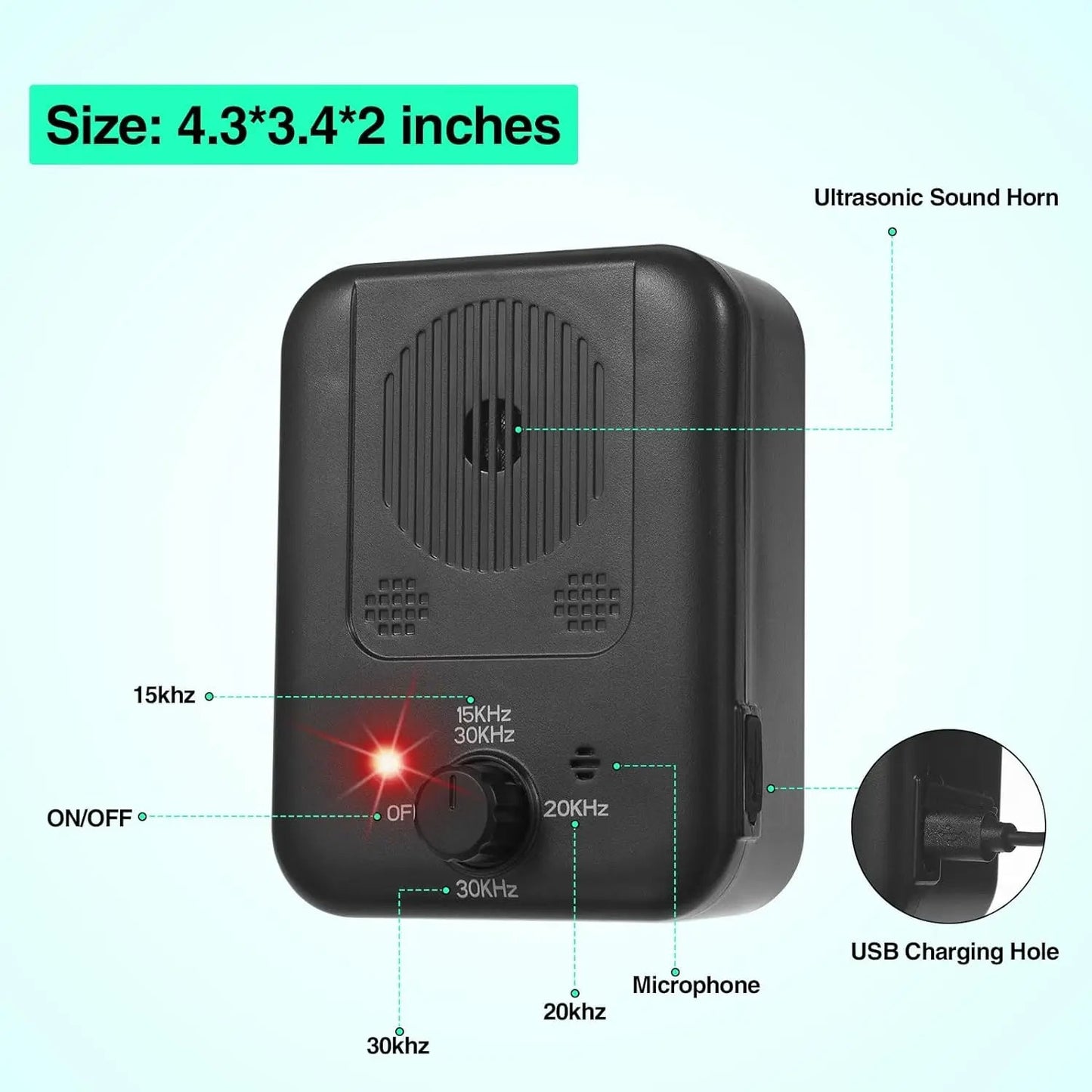 | Ultrasonic Hundebellen Stopper