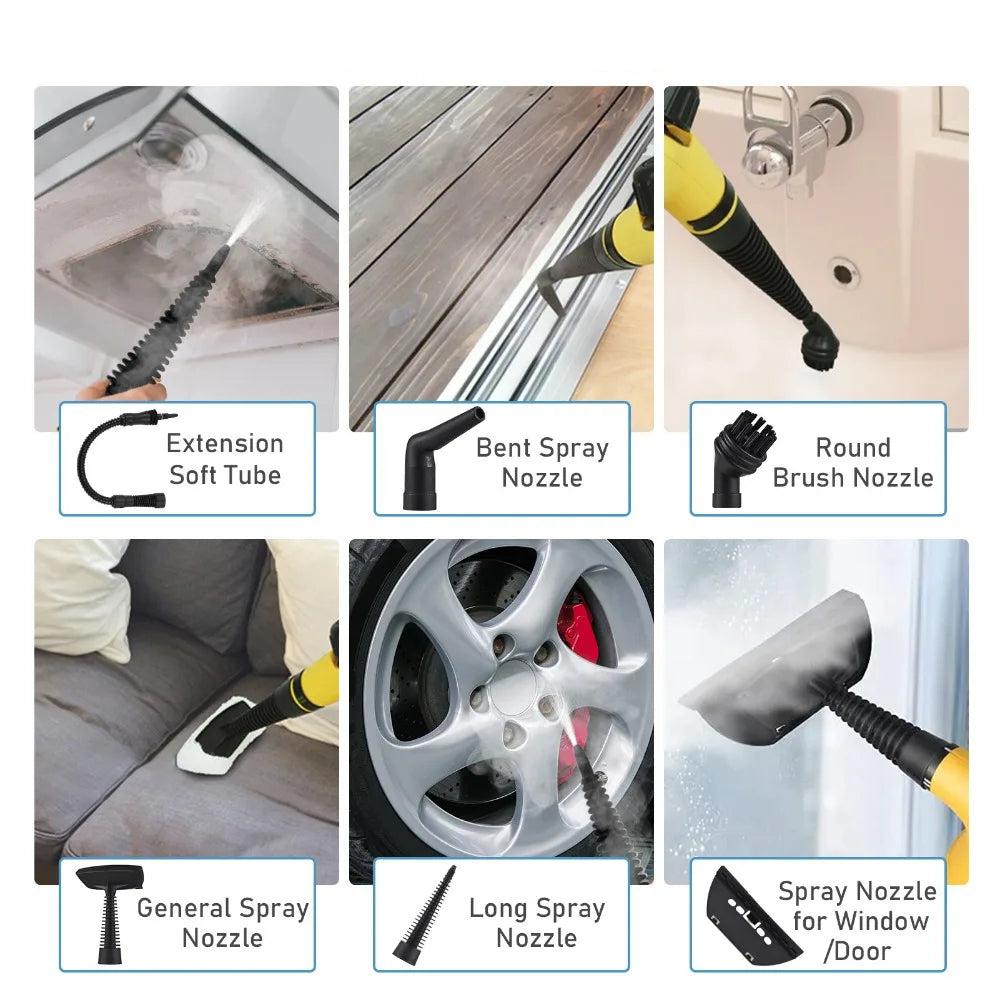 | Handheld Dampfreiniger – Hochtemperatur Teppich- & Fahrzeug-Dampfreiniger