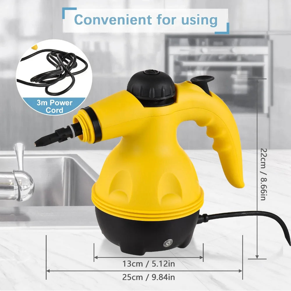 | Handheld Dampfreiniger – Hochtemperatur Teppich- & Fahrzeug-Dampfreiniger