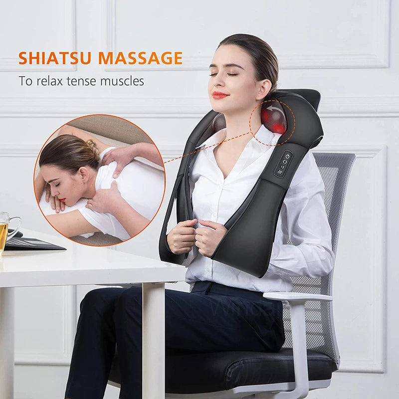 | Shiatsu Nacken- und Schultermassagegerät