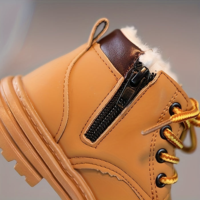 | Wasserfeste Fleece-Winterstiefel für Jungen – Mit Warmfutter & Profilsohle