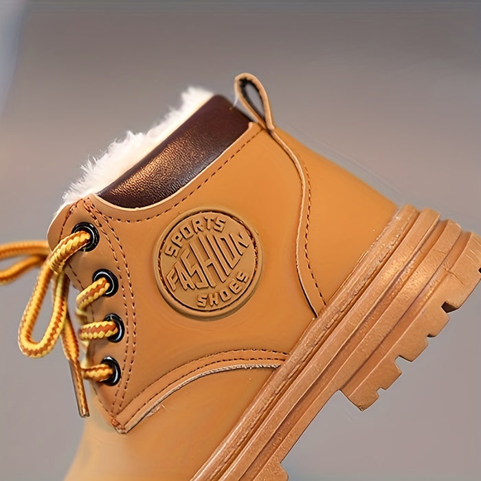 | Wasserfeste Fleece-Winterstiefel für Jungen – Mit Warmfutter & Profilsohle