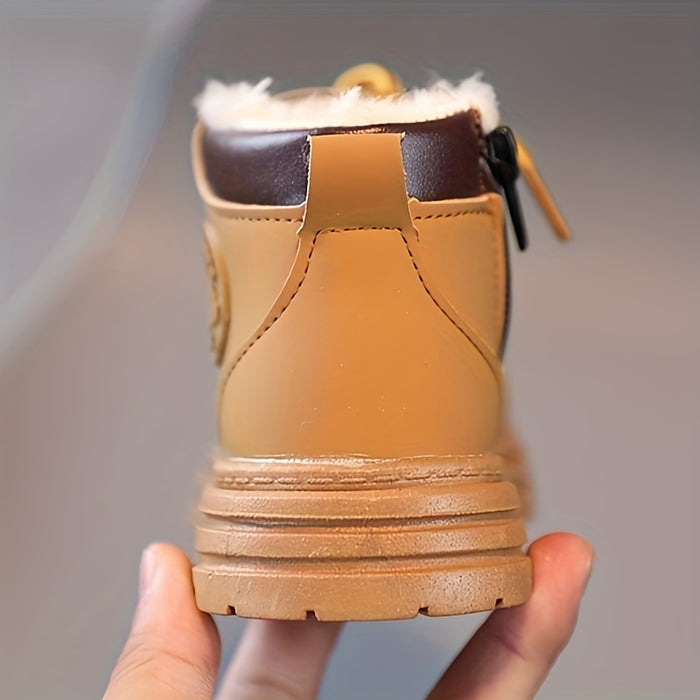 | Wasserfeste Fleece-Winterstiefel für Jungen – Mit Warmfutter & Profilsohle