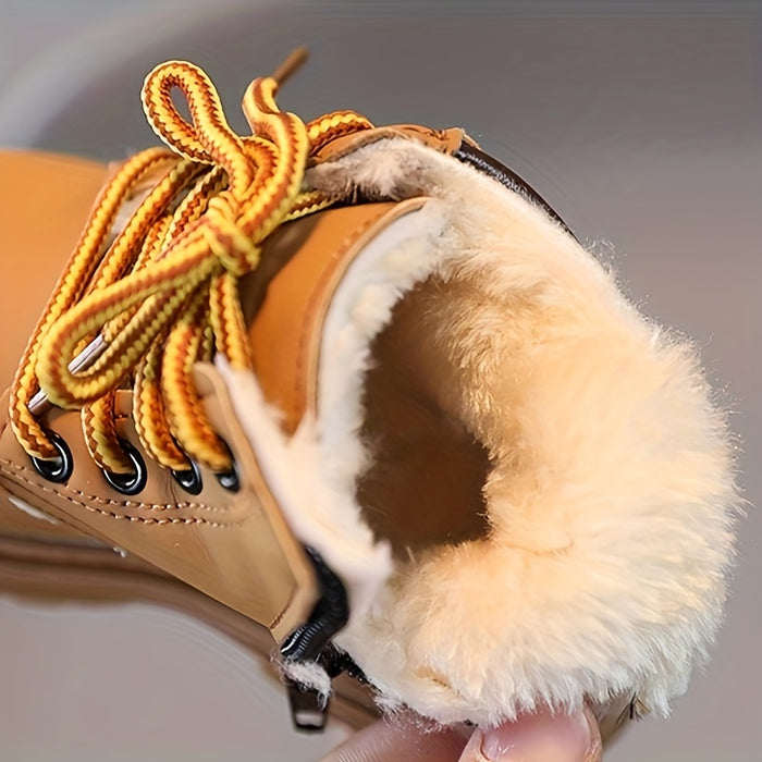 | Wasserfeste Fleece-Winterstiefel für Jungen – Mit Warmfutter & Profilsohle