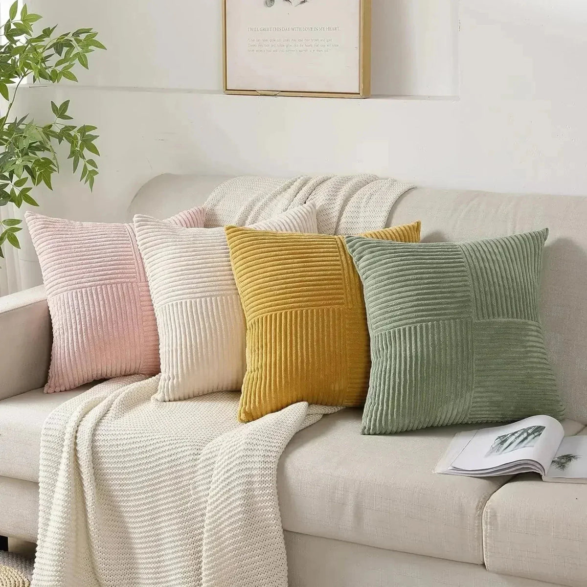 Luxus-Kissenbezüge aus Samt - weich und luxuriös für Sofa und Bett