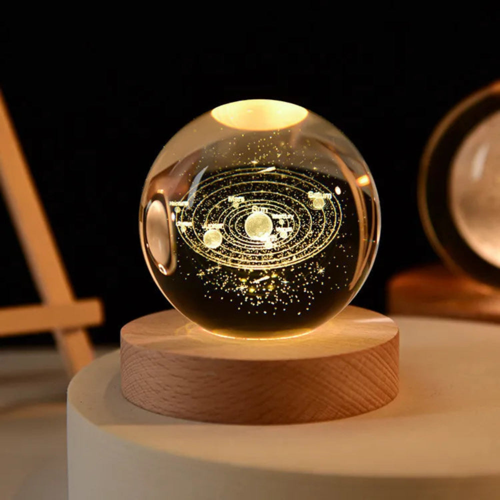 3D-gravierte Universum-Lampe - Kosmisches Licht für Ihren Raum