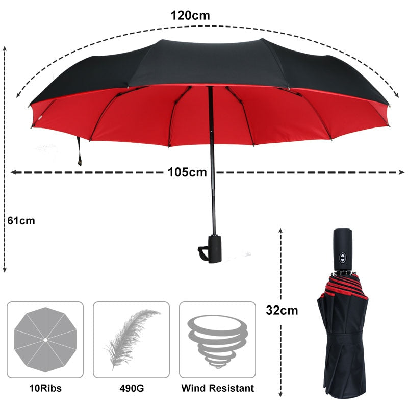 | Winddichter Regenschirm