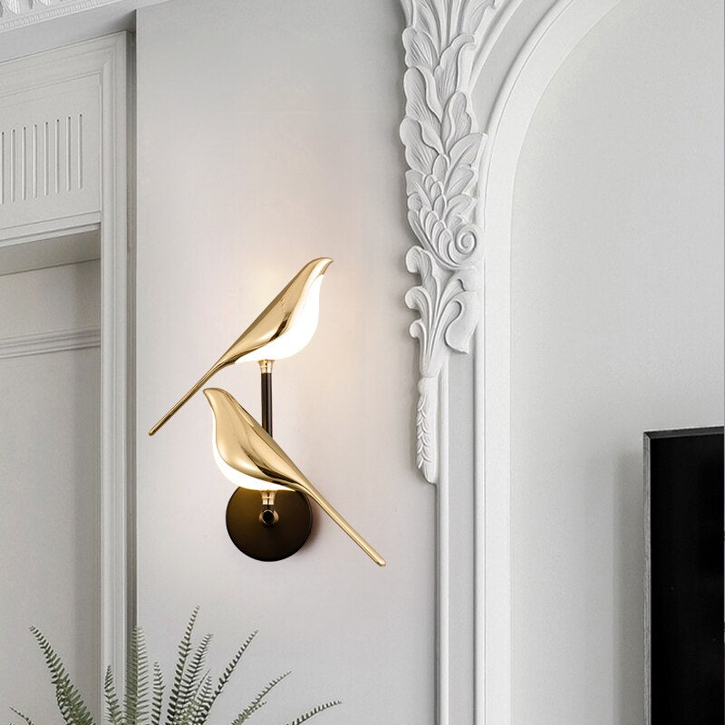 | Moderne Vogel Wandlampe - AviaryGlow