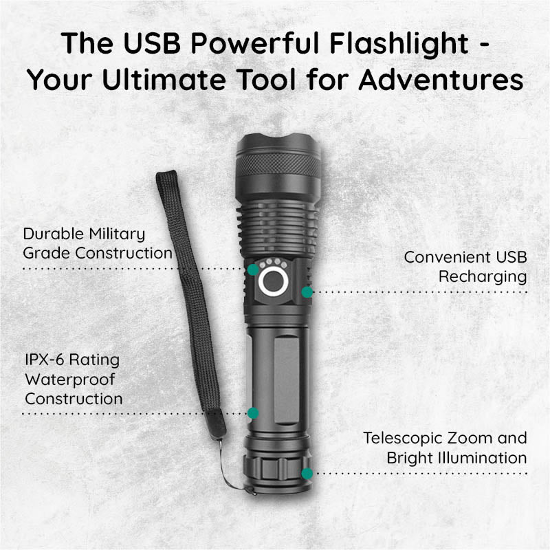 | USB leistungsstarker Taschenlampe
