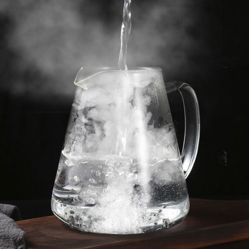 | Edelstahl-Teesieb Glas Teekanne Klarer Filtertopf Hitzebeständiger Kochend Wasserkocher