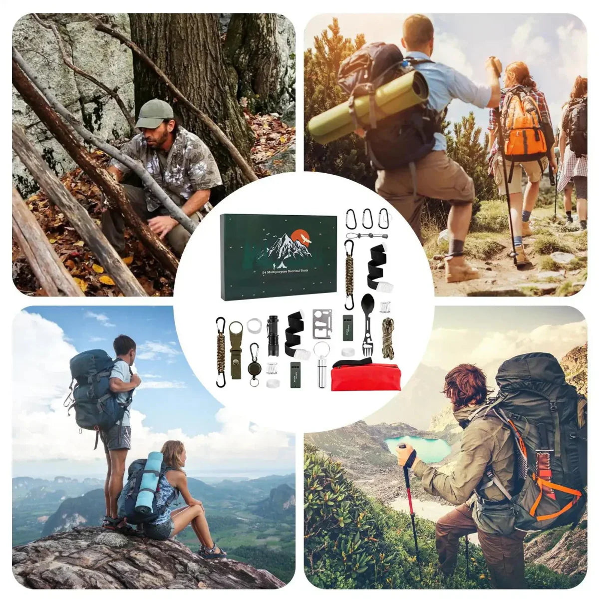 | SURVIVAL ADVENT CALENDAR – Men's Outdoor Kit with 24 Essential Tools 2025
