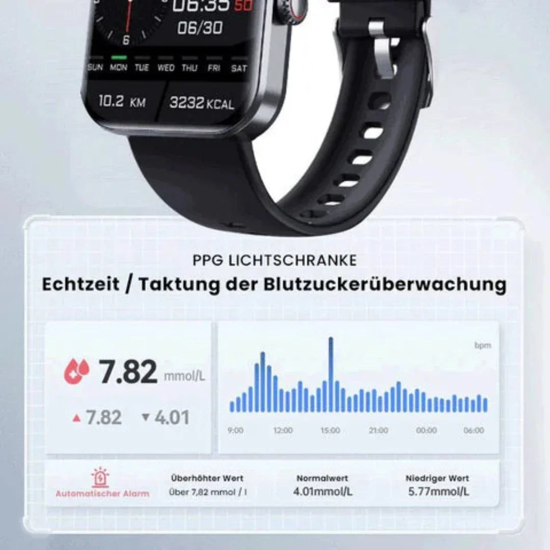 TrackPro Fitness-Smartwatch – Herzfrequenz, Schlaf & Aktivität