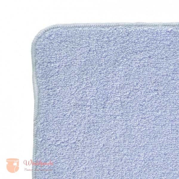 XKKO Reinigungstücher aus Bio-Baumwolle- Baby blau (6 Stück) - Windelposchi